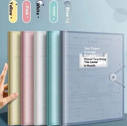 A3 test paper storage bag translucent multi-layer folder for exam paper organisation