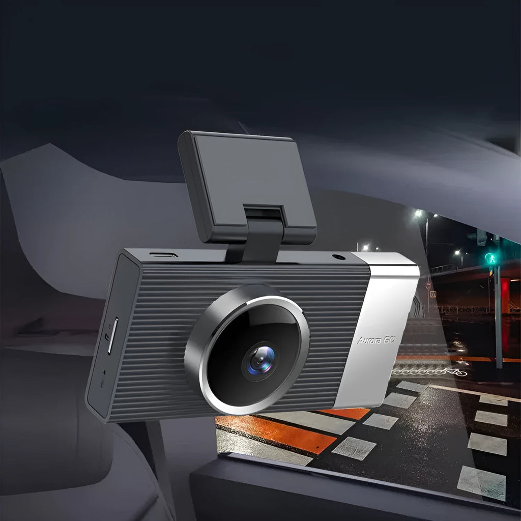 WIFI driving recorder with 3-inch screen showing multiple lens configuration options