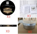 Car diamond crystal hard wax coating in black and white versions with nano technology, 200 ml solid wax for paint protection