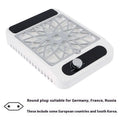 White adjustable speed nail dust collector with filter net for manicure and nail care