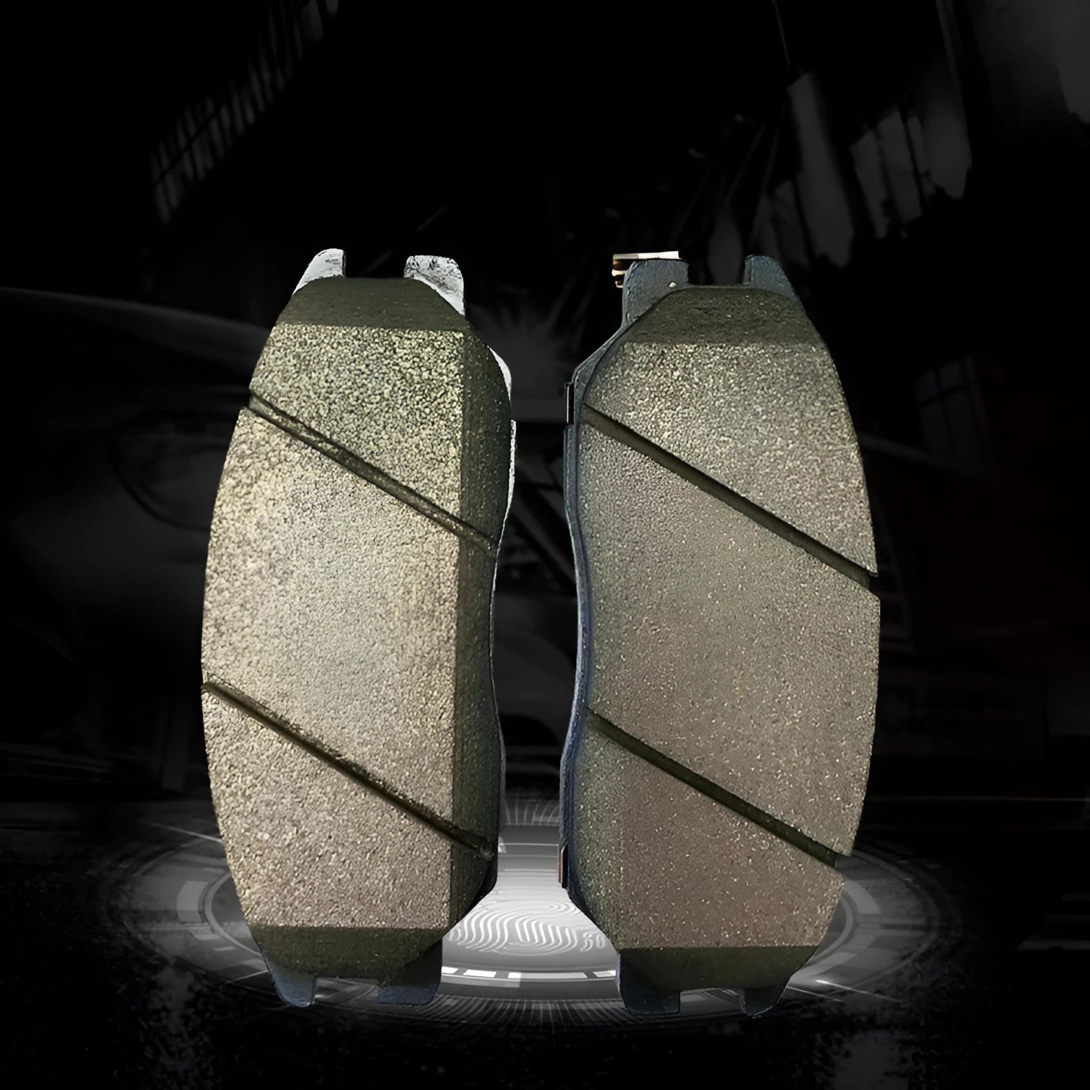 Aiteng Kyron Rester brake pad set with reference numbers 4813009A10 and 4813008BA0 for SUV braking system