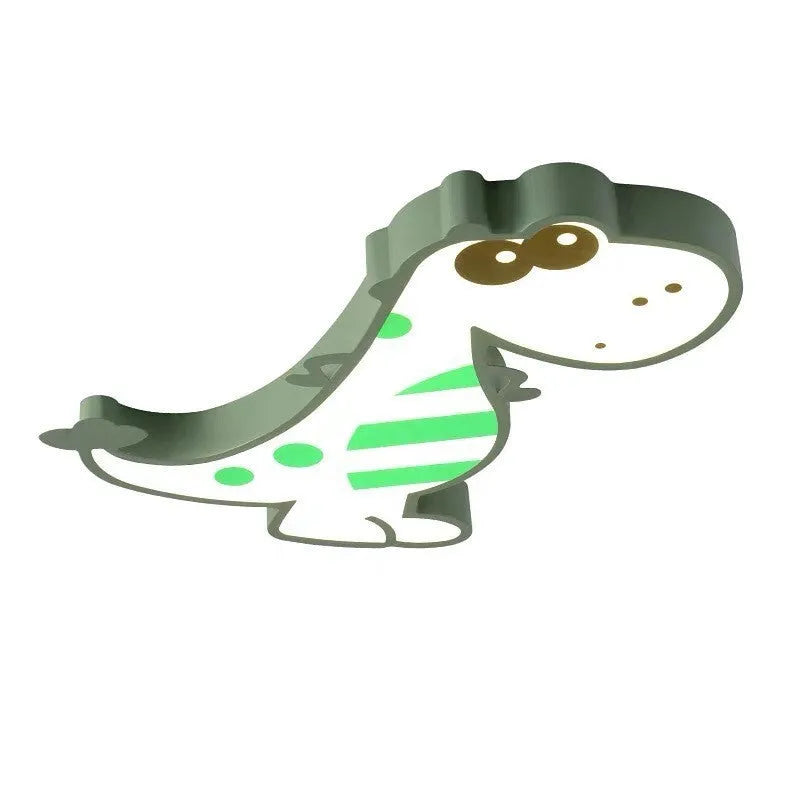 48cm cartoon dinosaur ceiling light with aluminium base and PVC shade