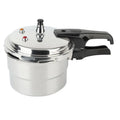 Universal 22cm 5L white aluminium alloy pressure cooker with double-sole bottom for gas and induction hobs