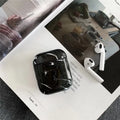White marble pattern hard PC protective case for Apple AirPods wireless earphone charging box