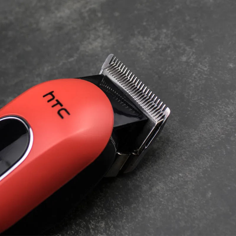 Digital electric hair clipper in black colour with brushless motor and waterproof design