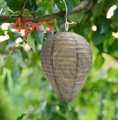 Expanded beehive-style paper lantern with honeycomb texture, shown in its advertised colour.