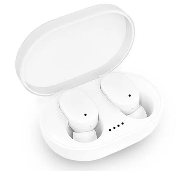 A6S in-ear Bluetooth 5.0 true wireless earbuds in black with charging case