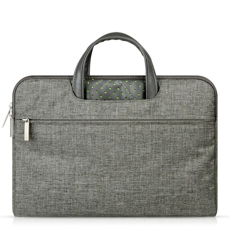 Laptop bag in imitation leather and nylon for 11 to 15.6 inch laptops available in five colours