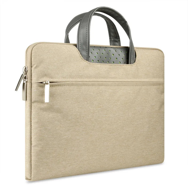 Laptop bag in imitation leather and nylon for 11 to 15.6 inch laptops available in five colours