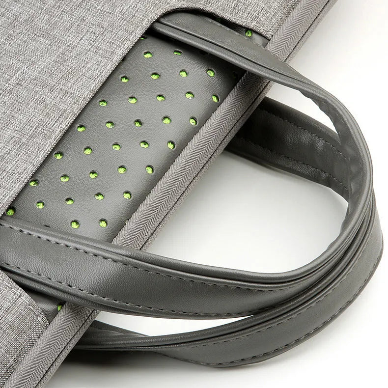 Laptop bag in imitation leather and nylon for 11 to 15.6 inch laptops available in five colours