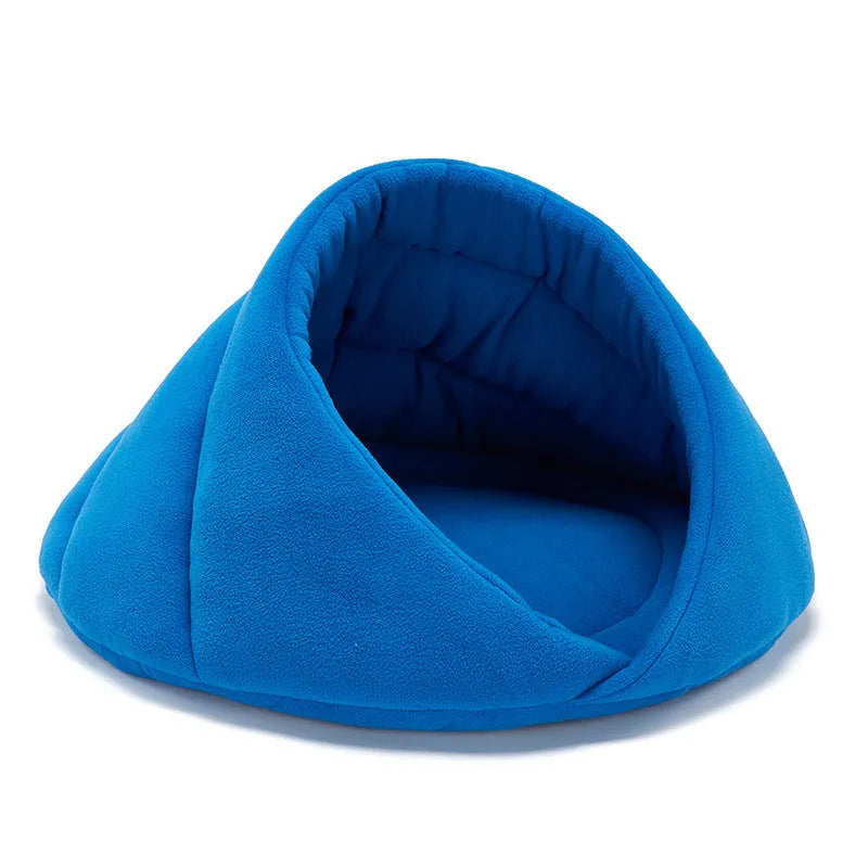 Polar fleece pet mat cage bed for cat or dog in fruit green colour with raised sides