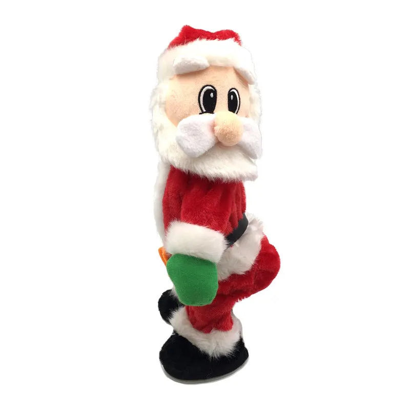 Electric hip-shaking Santa Claus ornament with music for Christmas decoration