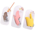 Silicone dog mask duckbilled sleeve anti-bite in bright yellow, pink, and brown sizes S M L