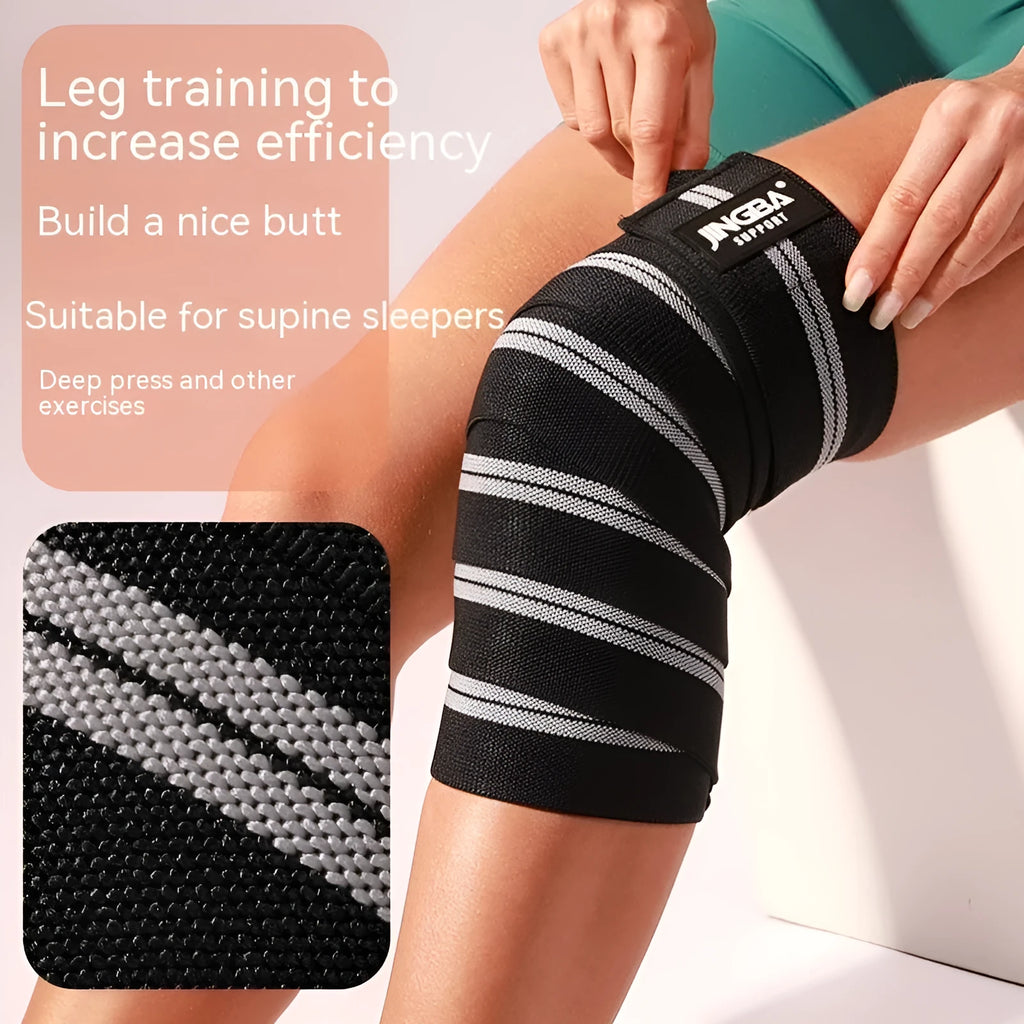 Adjustable knee pads for sports protection in blue, yellow, red and grey colours