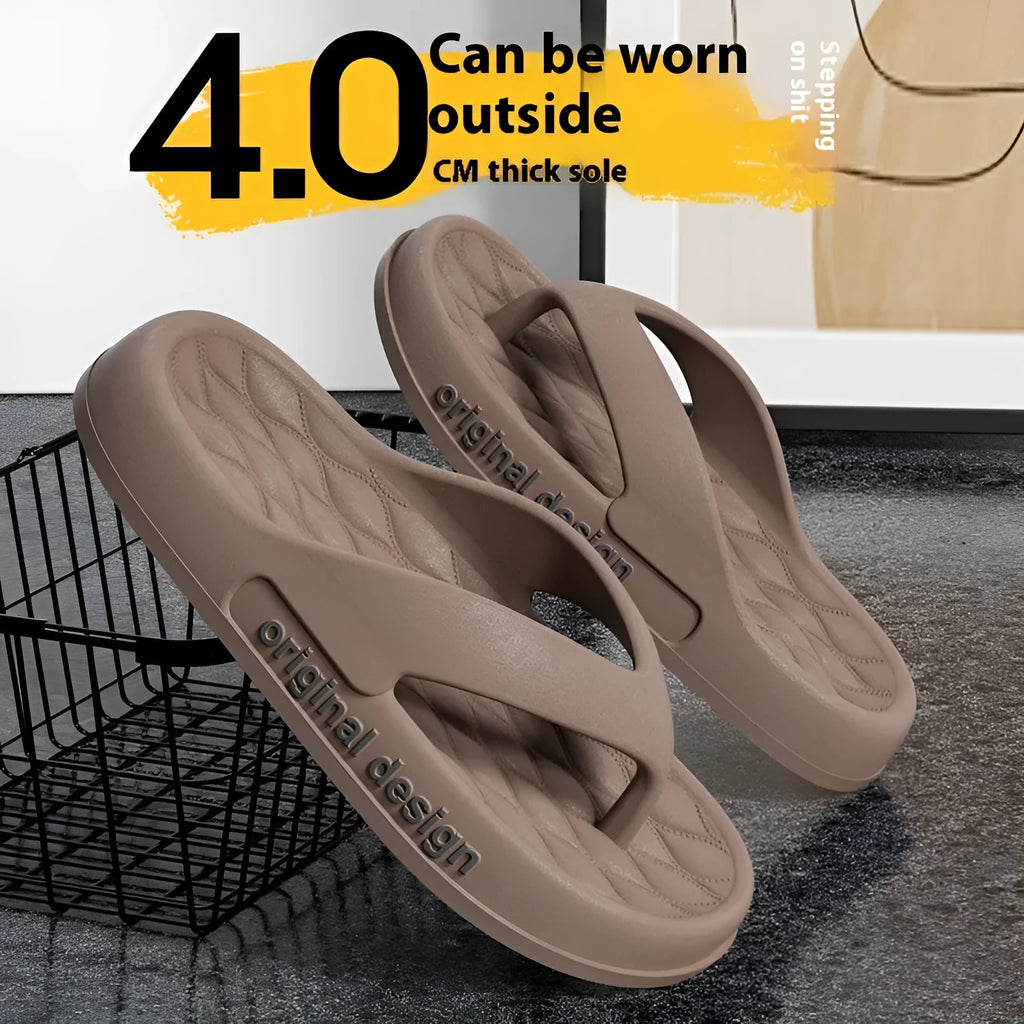 Men's EVA flip flops in various colours with injection moulded sole and open toe design
