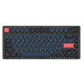 AJAZZ AK832PRO mechanical keyboard with colour screen and green keycaps showing compact 81-key layout