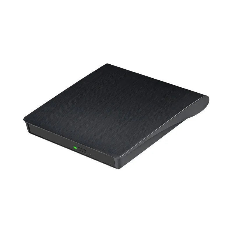 External USB Type-C CD DVD burner drive in black, compact size for laptop use