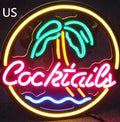 LED coffee neon billboard advertising light with mixed colours for bar and shop decoration