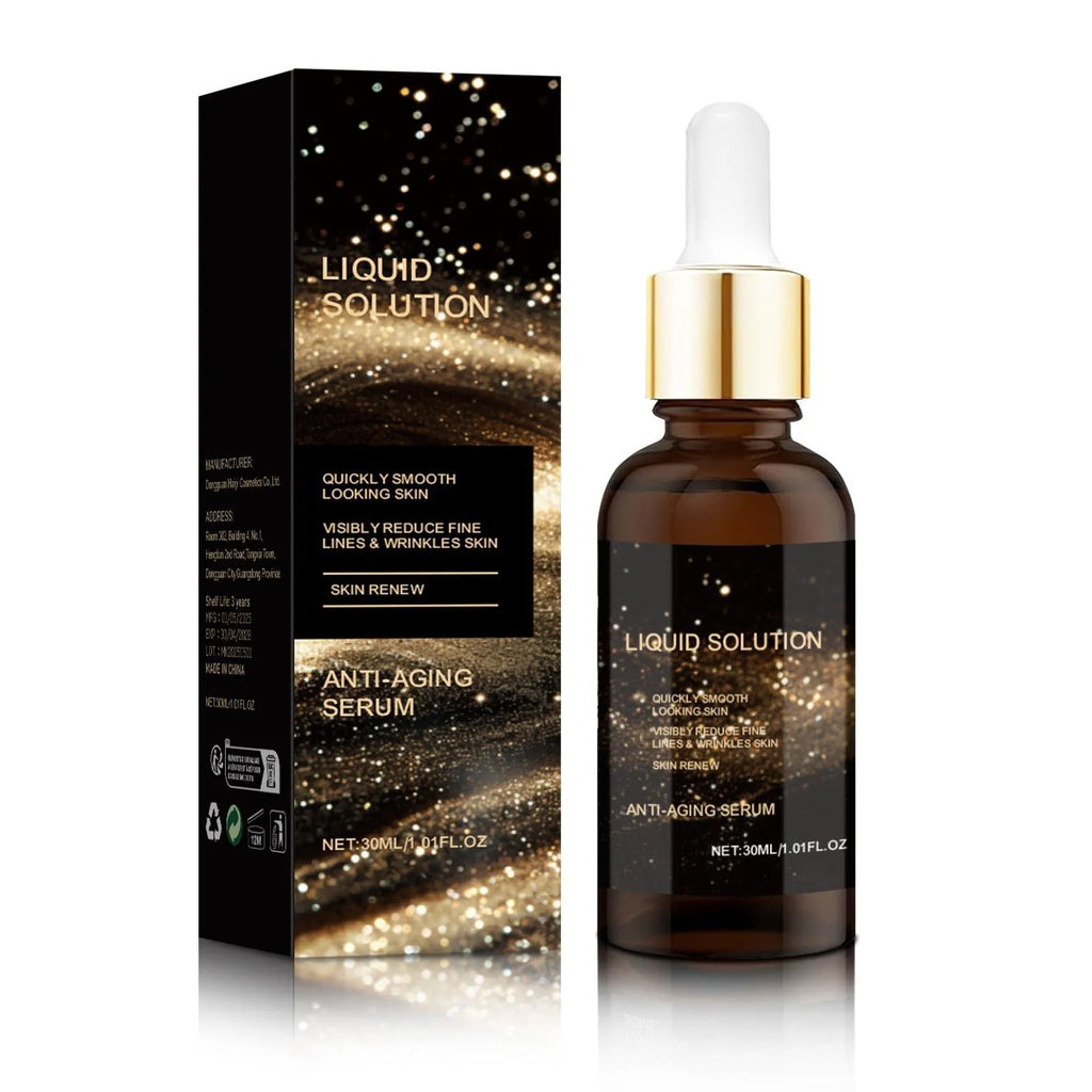 30ml facial moisturising liquid bottle with hyaluronic acid and glycerin for delicate skin care