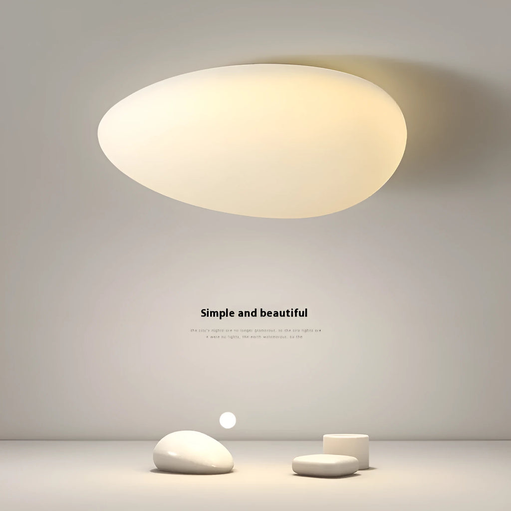 Modern minimalist LED ceiling light in White Endless finish for master bedroom 10-15 square metres