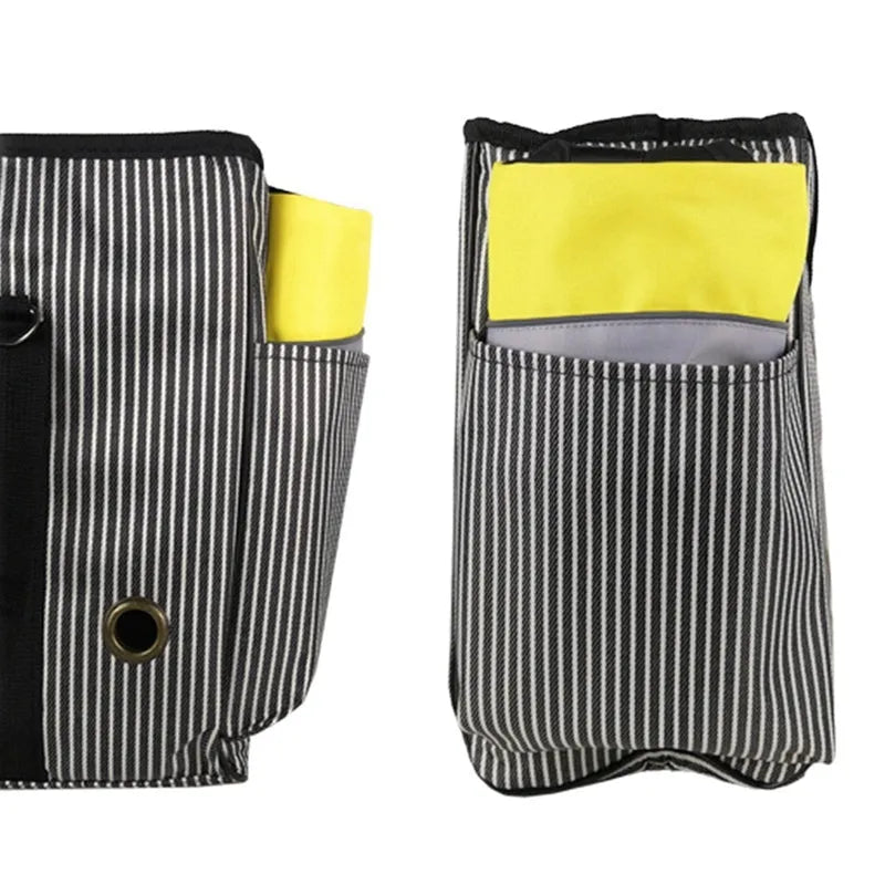 Namsan pet reflective airbag life jacket in fluorescent yellow, with air cushion and reflective strips, front view