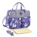Crossbody portable mother and baby bag in 380T nylon with multifunctional strap, Flamingo colour option shown