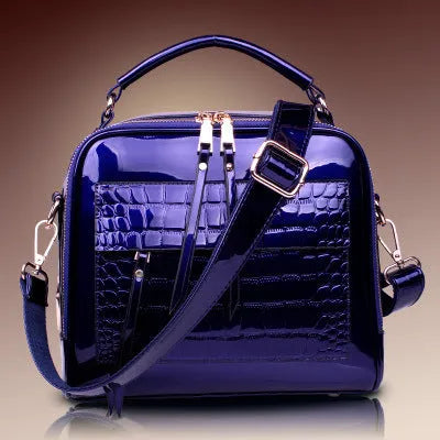 New winter fashion PU leather crossbody messenger bag for women in six colours with phone and wallet storage