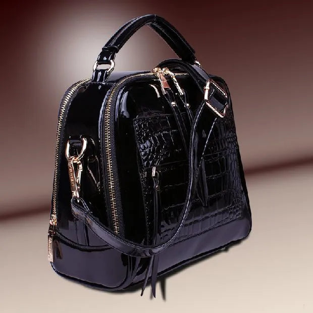 New winter fashion PU leather crossbody messenger bag for women in six colours with phone and wallet storage
