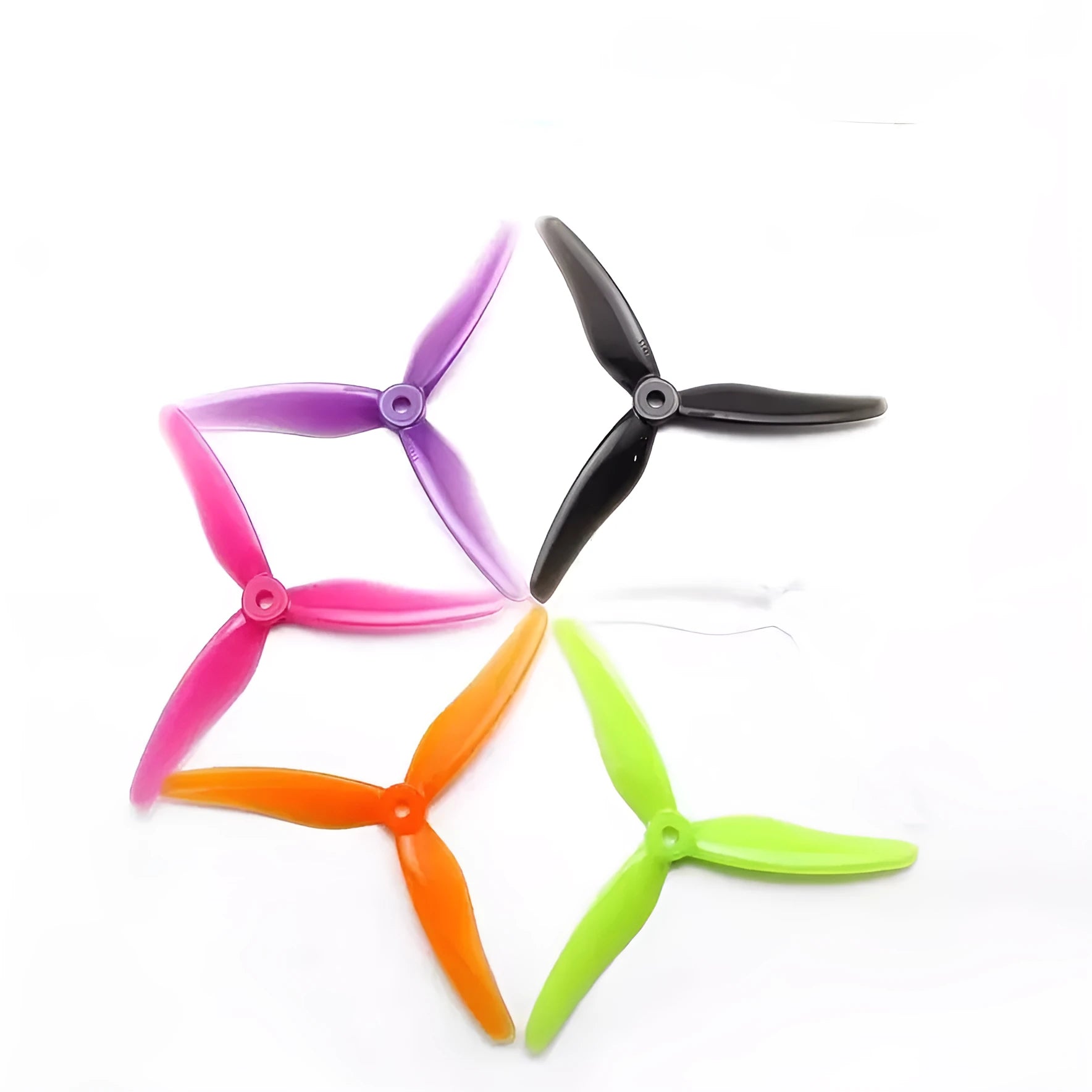Ganfeng 51433 Huafei super light smooth plastic crossing machine propeller 4-pack in black