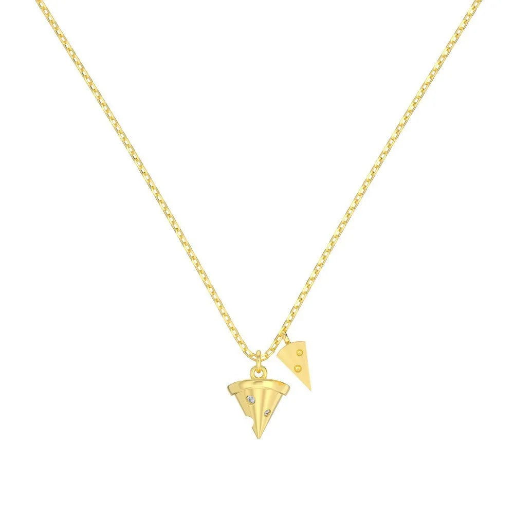S925 sterling silver necklace for women with small pendant and clavicle chain in platinum colour finish