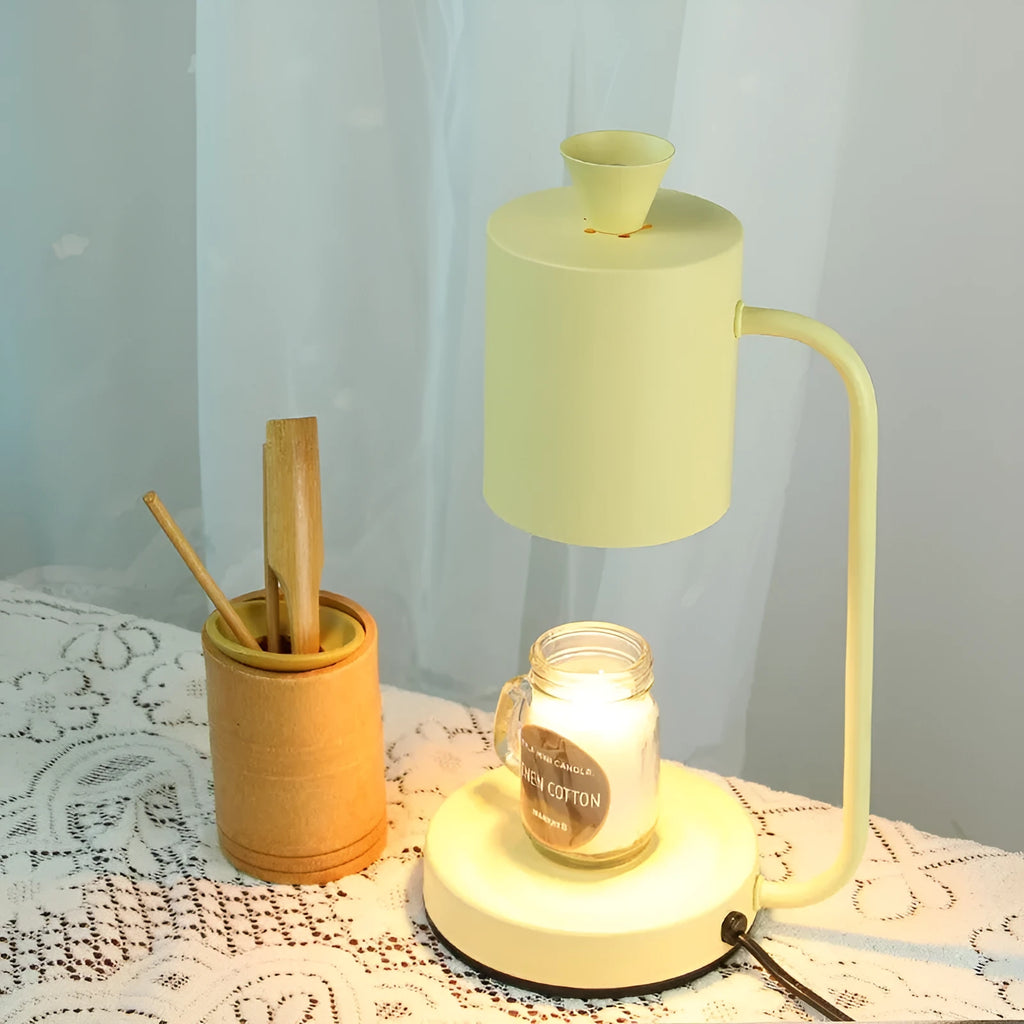 European style metal aromatherapy wax melting lamp with dimmer switch