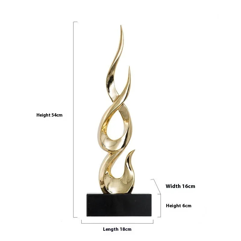 Festival high-rise decoration craft in plastic resin with modern simple style