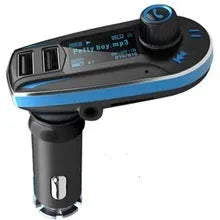 BT618C black Bluetooth car MP3 player and FM transmitter with LCD screen