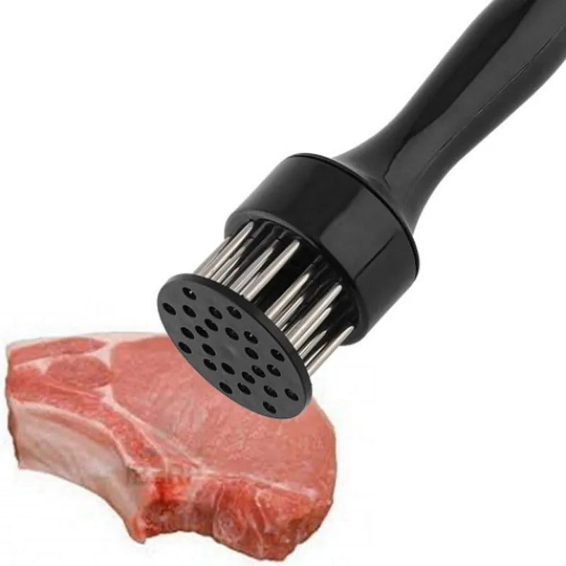 Pine meat needle tenderiser for steak in white or black colour option, handheld reusable kitchen tool