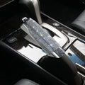 Diamond-encrusted handbrake cover in black with sparkling ABS finish