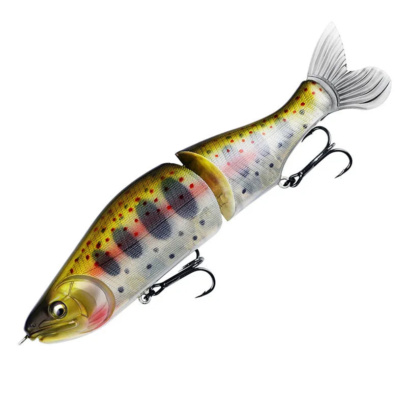 185mm plastic fishing lure for bass with swimming action and multiple colour options