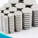 Round NdFeB disc magnet, flat thin slice, 10mm diameter options and 1mm to 5mm thickness