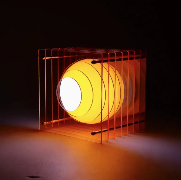 DIY acrylic moon light lamp with remote control, 16 colour options, rechargeable, LED ambience light