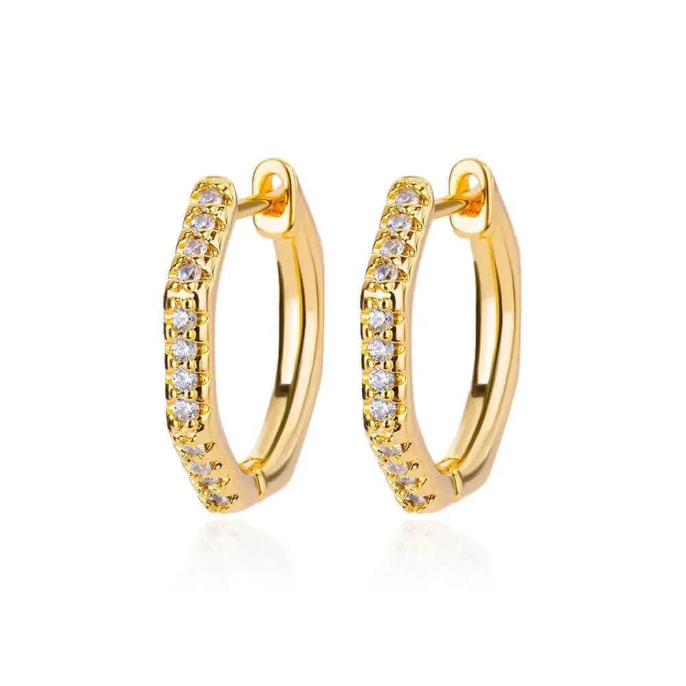 Women's copper butterfly earrings with heart and star geometric details in various colours.