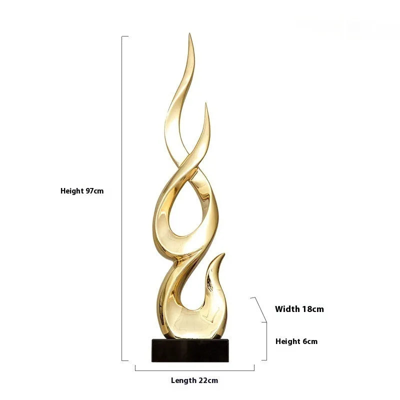 Festival high-rise decoration craft in plastic resin with modern simple style