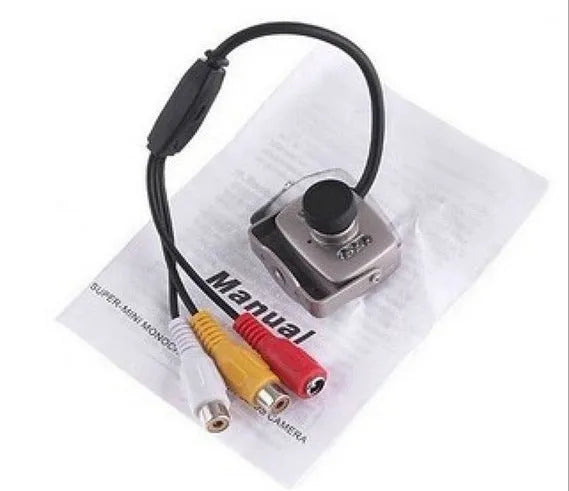 Mini wired analog camera with metal housing and 3.6mm lens for security monitoring