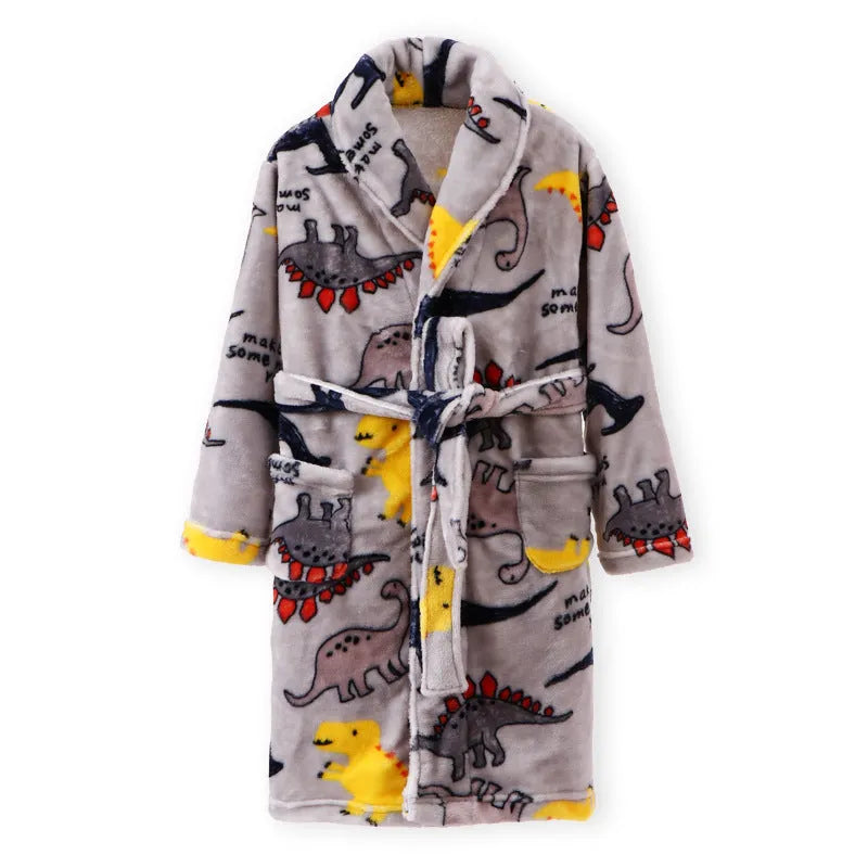Children's autumn winter flannel pyjamas in purple mermaid design, unisex, sizes 110-170cm
