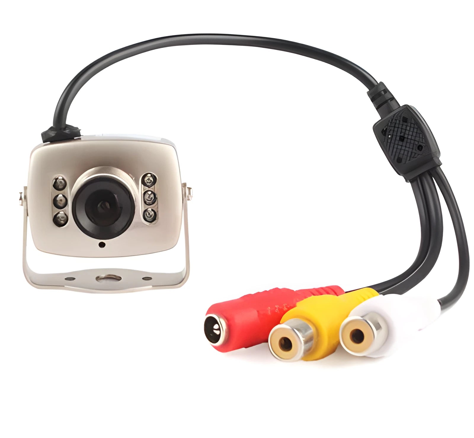 Mini wired analog camera with metal housing and 3.6mm lens for security monitoring