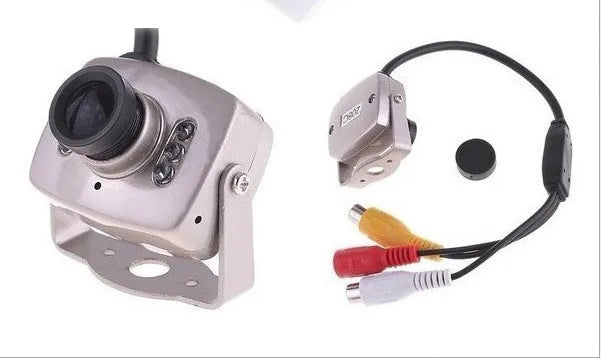 Mini wired analog camera with metal housing and 3.6mm lens for security monitoring