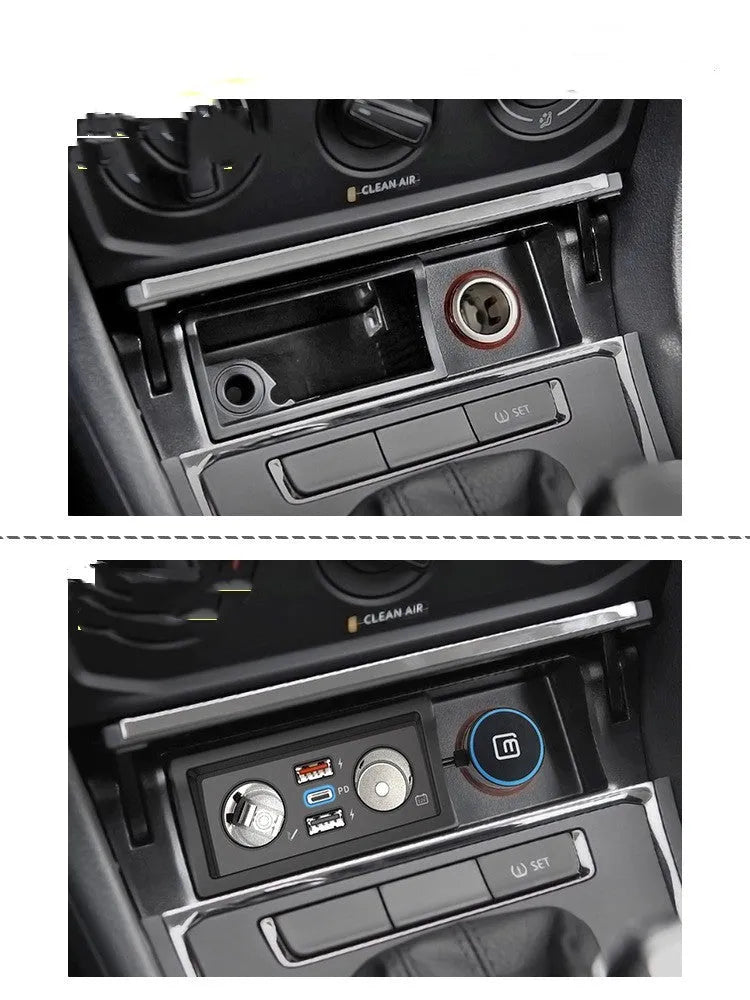 Volkswagen Lavida Pola Weiling QC3.0 fast car charger with ABS plastic body