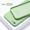 Silicone iPhone case in seven solid colours compatible with iPhone 6 to 11 Pro Max models