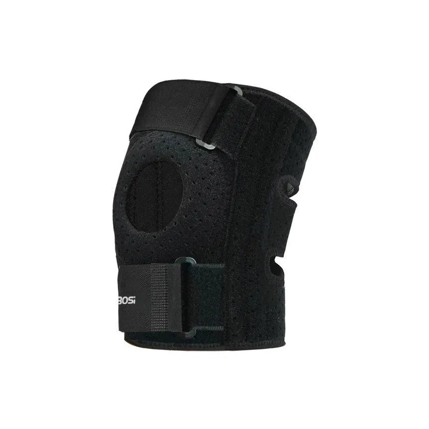 Black silicone non-slip knee pad for outdoor sports running cycling adult protective gear