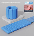 Silicone weight-bearing bracelet with Velcro strap and detachable weights for fitness training
