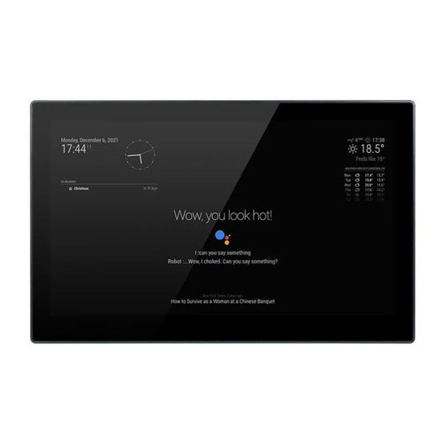 13.3-inch integrated computer touch display with Raspberry Pi CM4 module for voice assistant projects.
