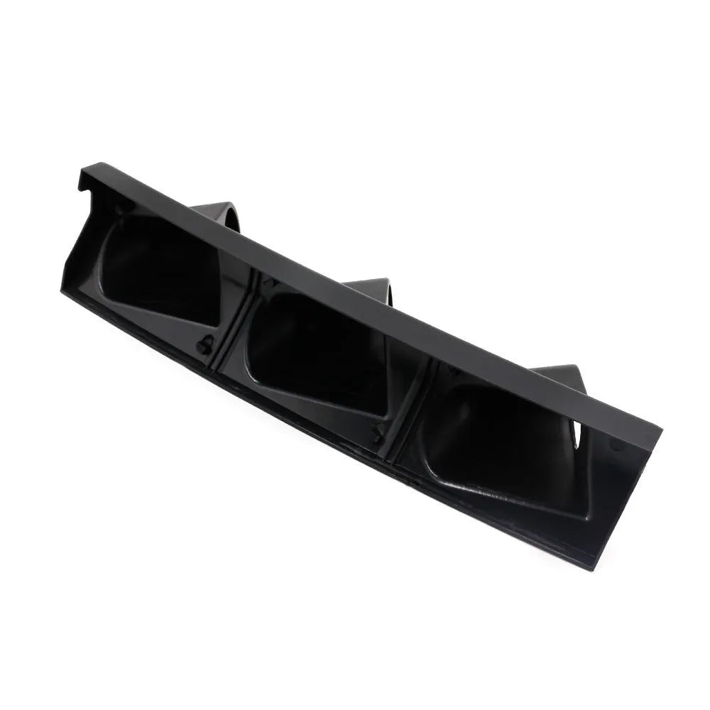 Black universal 52mm instrument stand with three-hole right-hand drive mounting bracket